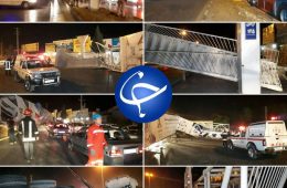 سقوط پل عابر پیاده در حوالی منزل‌آباد مشهد