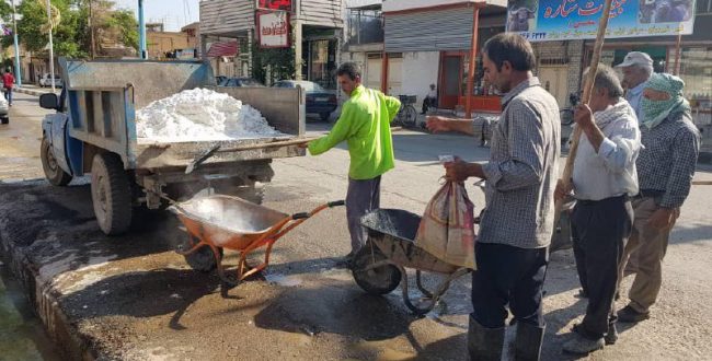 ️ آغاز لایروبی و آهک پاشی منا