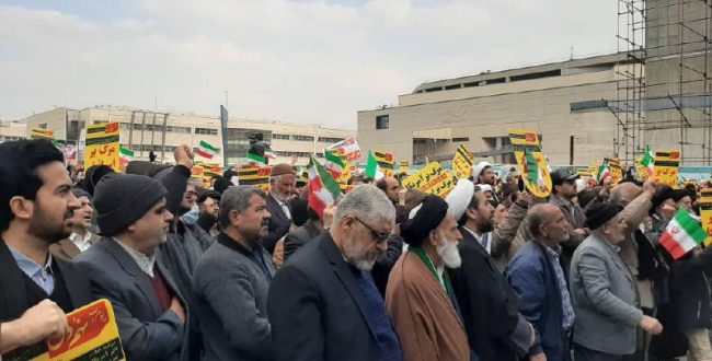 تصویری از راهپیمایی “حماسه ۹ دی” در مشهد