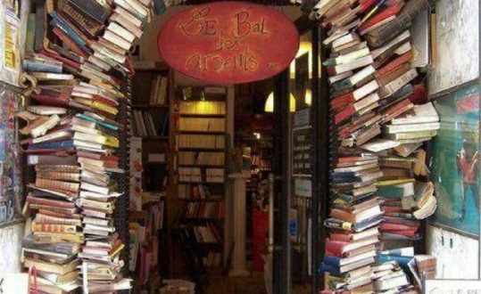 یک کتابفروشی در شهر لیون