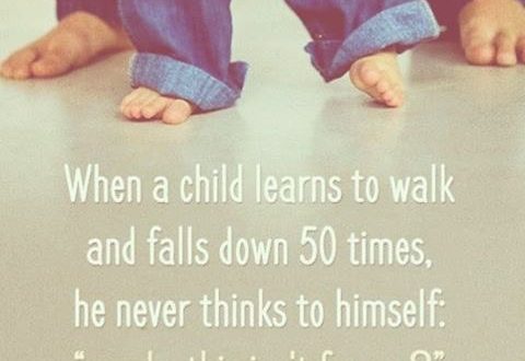 وقتى یک بچه داره راه رفتن یاد