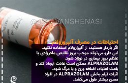 احتیاطات در مصرف آلپروزولاما