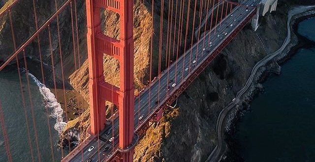 پل زیبای سان فرانسیسکو .