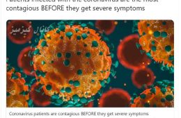 ویروس کرونا قبل از نشان دادن علائم خود، به فردی دیگر سرایت می‌کند