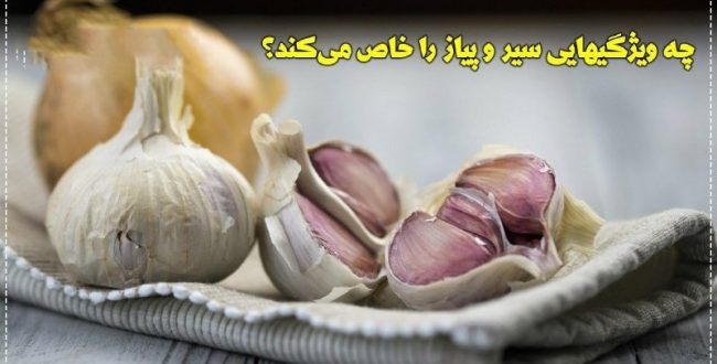 چه ویژگیهایی سیر و پیاز را خاص می‌کند؟